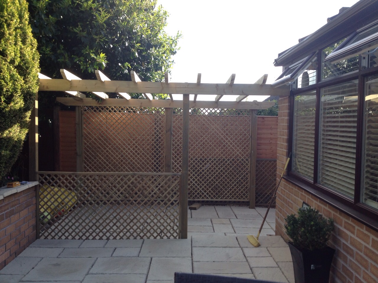 pergola built first